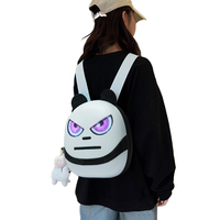 Mochila Angry Panda de nuevo diseño, bonita mochila LED con ojos animados, aplicación programable, mochila LED para tableta, bolsa de regalo divertida