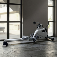Rameur pliable multifonctionnel XINRUI pour la maison, équipement de gym, résistance magnétique interne de 5 kg, capacité de 150 kg, écran LED, durable, certifié CE