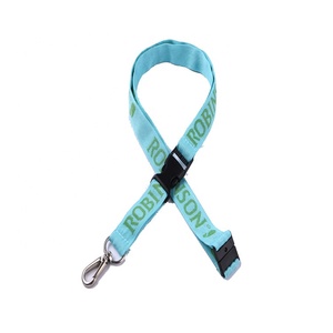 Lanière en polyester personnalisée avec impression par transfert thermique par sublimation, boucle à crochet métallique, logo imprimé, <span class=keywords><strong>accessoire</strong></span> <span class=keywords><strong>de</strong></span> <span class=keywords><strong>bureau</strong></span> - Product Image 4