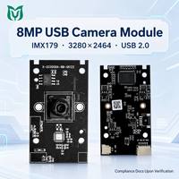 Modul Kamera USB Sensor CMOS IMX179 Autofokus Distorsi Rendah <1.5% 8MP 10fps untuk Pemindaian Dokumen Kecepatan Tinggi