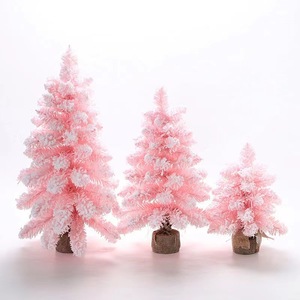 Tình yêu vĩnh cửu vẻ đẹp vượt thời gian 30cm Mới Màu Hồng nhọn Phun Tuyết cây thông giáng sinh nhỏ - Product Image 2