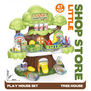 Set Gioco di Ruolo per Bambini 2-6 Anni, 47 Pezzi, Negozio di Alimentari e Supermercato in Plastica con Accessori - Product Image 1