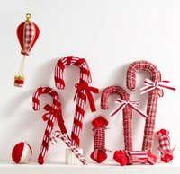 Décoration de Noël en forme de montgolfière à carreaux, très vendue, pour suspendre à l'arbre de Noël, cadeau, vente en gros