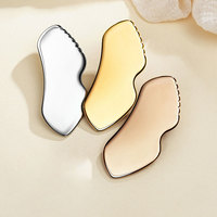 Outils Guasha en acier inoxydable de haute qualité argent or Rose or soins du visage outils de Massage Lifter