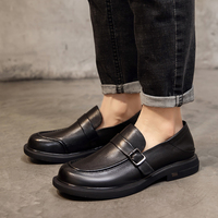 Chaussures habillées pour hommes à logo personnalisé, à bout pointu, style espadrille, mocassins, chaussures plates à enfiler pour le bureau et les mariages, collection automne/hiver