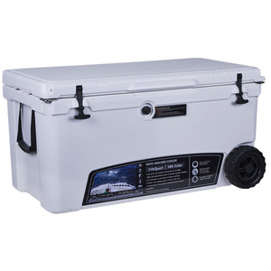 Glacière portable 100L avec roues pour le stockage des aliments, idéale pour le camping et les aventures en plein air - Product Image 1