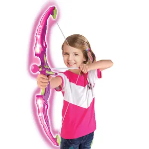 Juego de tiro con arco y flecha DIY, gran oferta, juguete de práctica con luz