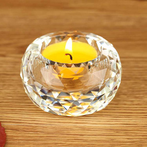 Suporte de vela de cristal de vidro, MH-TZ0103 natal - Product Image 4