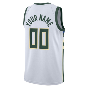 <span class=keywords><strong>Camiseta</strong></span> de <span class=keywords><strong>Baloncesto</strong></span> Personalizada con Cualquier Nombre para Hombre, Estilo <span class=keywords><strong>Milwaukee</strong></span>, Camisetas Bordadas, Uniformes Juveniles, Ropa Deportiva con Logotipos Termosellados - Product Image 4