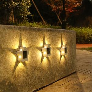 Lampe solaire murale en forme d'étoile à cinq branches, imperméable, pour l'extérieur, la cour, le jardin, la terrasse, le balcon, lumière décorative d'ambiance - Product Image 6
