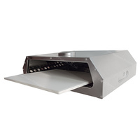 Four à pizza moderne en acier inoxydable, fonction barbecue au charbon de bois, durable et portable, pour l'extérieur