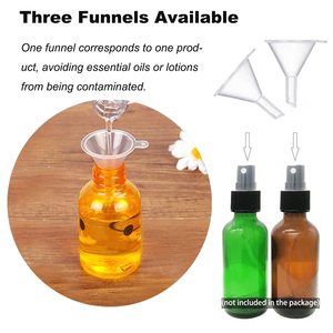 Mini Embudo de Plástico Transparente/Rosa/Azul, Opciones de Color Personalizadas, para Llenar Botellas de Perfume, Líquidos y Aceites para Cuidado Personal y Belleza - Product Image 2