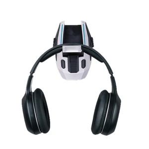 Soporte de pared para auriculares, soporte adhesivo sin perforación para auriculares supraaurales, estante de exhibición universal para almacenamiento en escritorio - Product Image 5