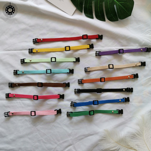 Multi Colors Color Soft Comfort Puppy Kitten Neck Strap Microfiber Suede Dog <b>Collar</b> With Breakaway Buckle - Product Image 2