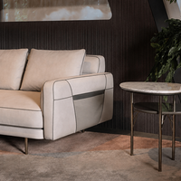 Fauteuil pivotant moderne en tissu rembourré, forme tonneau arrondi, pour villa, hôtel, salon, meuble d'appoint