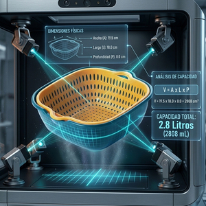 Ele-Gate <b>Colander</b> With Basin 2L Bpa Free PP Material For Washing Draining Food - Product Image 3