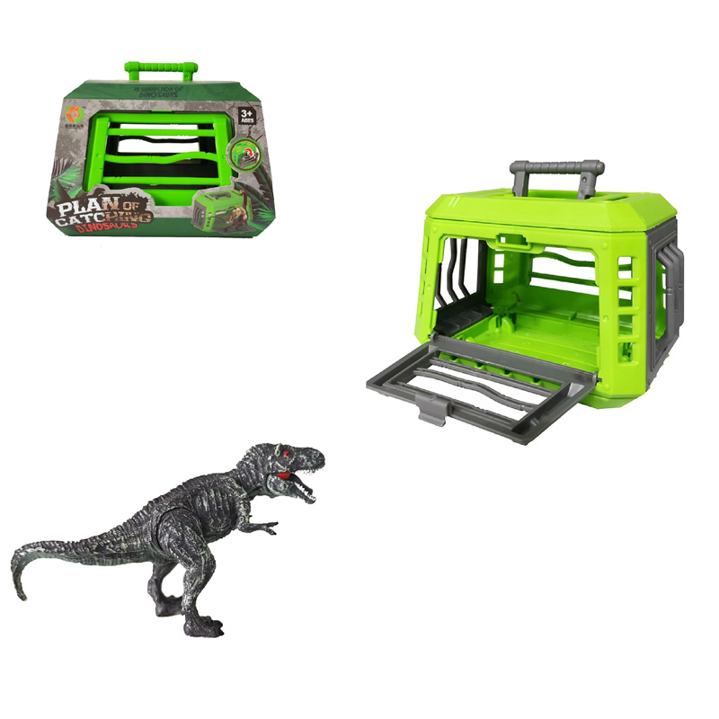 Children's Play Dinosaur Toy Storage Cage Simulation Catching Animals-for Kids