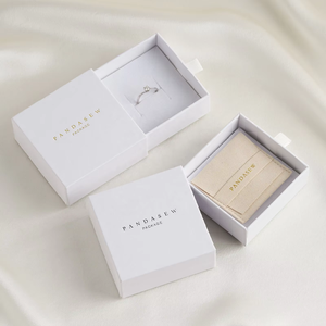 Luxuriöse Schubladenbox mit Eigenem Logo, Starre Kartonage, Wasserfest, Matt Laminiert, Geprägt, für Schmuckverpackungen (Kleinunternehmen) - Product Image 4