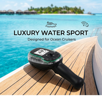 Control Remoto Inalámbrico para Tabla de Surf Eléctrica Efoil con Pantalla Digital Personalizable, Acelerador Inalámbrico, IP68, Accesorio Marino Verde