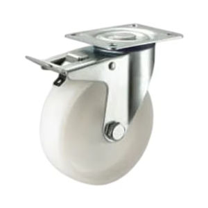 Roues à roulettes industrielles en nylon de haute qualité, conformes aux normes européennes, très résistantes, avec roulement à billes, best-sellers - Product Image 2