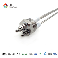 Sonda de Electrodo de Sensor de Nivel de Agua Aislada de Latón para Alta Temperatura Personalizable con Roscas M12-M18, Piezas de Caldera Personalizables LIFECN