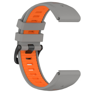 Bracelet en silicone bicolore <span class=keywords><strong>QuickFit</strong></span> pour Garmin Fenix 8 7 7X 6 6X 5X E /Enduro 3 <span class=keywords><strong>26</strong></span> 20 22 mm Bracelet <span class=keywords><strong>de</strong></span> <span class=keywords><strong>montre</strong></span> pour Garmin Fenix 7x Pro - Product Image 6