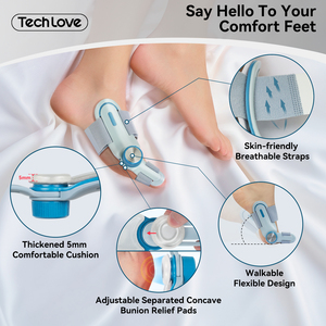 Corrector de dedos con función ajustable, regulador de hueso de juanete nocturno para aliviar los dedos de los pies, efectivo para empeorar el dolor nocturno - Product Image 2