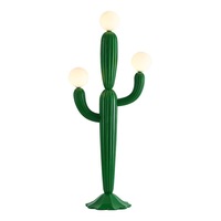 Lámpara de pie de Cactus, moderna, sencilla, para sala de estar, sofá, luz decorativa lateral, viento crema nórdico, red para exteriores, lámpara de ambiente rojo