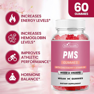 BIOCCHN Etiqueta privada PMS Alivio de la menopausia Soporte de hormonas Suplemento de gomitas Vitaminas Gomitas de la menopausia para mujeres - Product Image 2