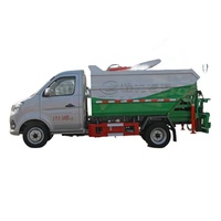 Mini compacteur à compression levage latéral 3cbm camions à ordures chargement arrière 120L poubelles compacteur véhicules