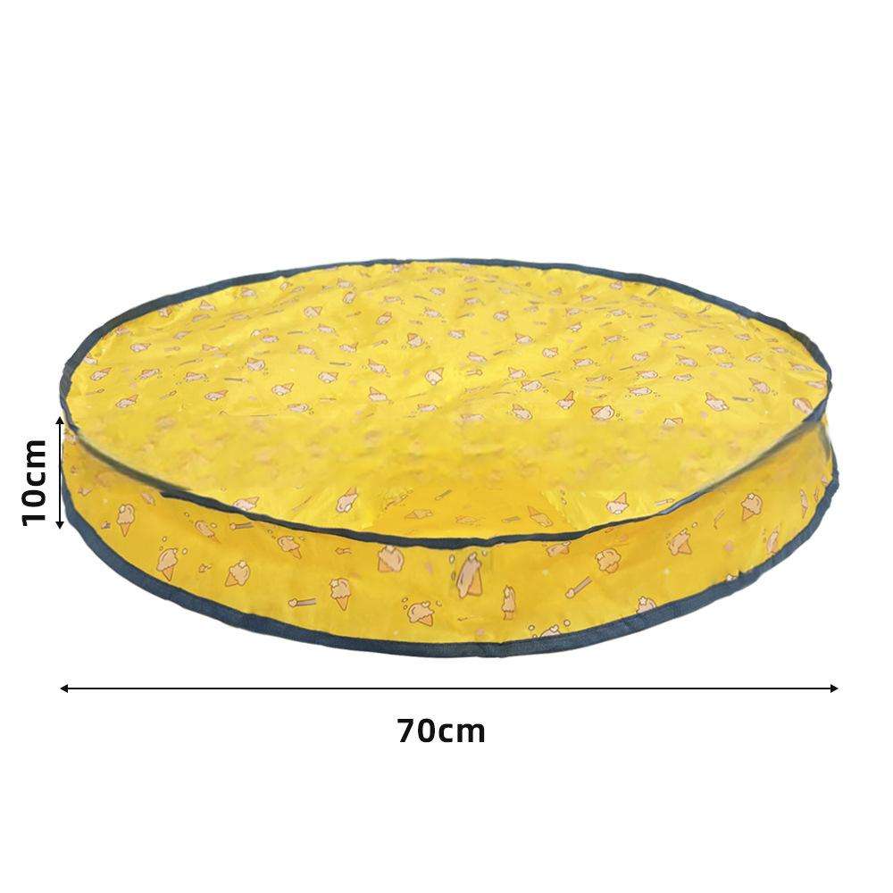 Tapa circular - amarilla [incluye aro de acero]