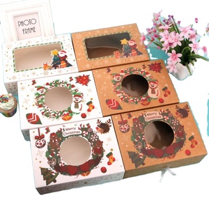 Wholesale custom 12pcs food packaging Christmas box Christmas cake box