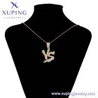 X000852946 Bijoux XUPING Pendentif Grand Lettre VS Personnalisé Style Hip Hop Rapper Iced Out pour Collier