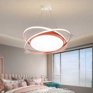 Plafonnier LED doré de luxe nordique, éclairage à économie d'énergie <span class=keywords><strong>75W</strong></span>, tricolore, télécommande intelligente, intensité variable, haute luminosité, 220V - Product Image 5