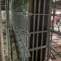 Estructura de Acero Reutilizable para Muros Cortafuegos, Recubierta de Zinc, Duradera, para Construcción de Hormigón, Construcción Residencial, Acero de Canal para Encofrado