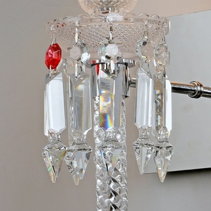 Hotel Luxury Wholesale Modern Interior Vintage Bedroom Art Decor K9 Crystal <strong>Light</strong> Wall Lamp <strong>Sconce</strong> - Product Image 4