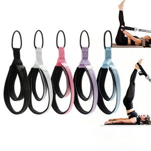 Nueva Correa Elástica Ajustable Multi-Bucles para Ejercicios, Correa de Estiramiento para Pies, Correa Doble para <span class=keywords><strong>Pilates</strong></span> <span class=keywords><strong>Reformer</strong></span>, Correa de Yoga - Product Image 1