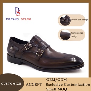 Chaussures Oxford pour hommes en cuir véritable de haute qualité, faites à la main, avec double bordure, logo personnalisé, marque originale, légères et faciles à enfiler - Product Image 5
