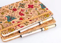 En gros personnalisé créatif PU couverture liège grain bloc-notes bureau d'affaires A5 cahier
