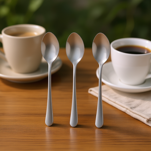 Cucharas de café MetalTex, juego de 3 piezas de acero inoxidable para servir café y té - Product Image 3