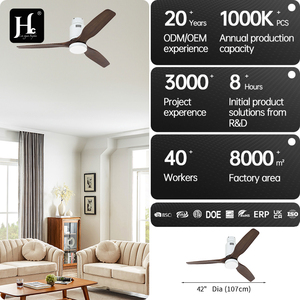 <b>Ceiling</b> fan household fancy 52 inch wooden blade DC motor unlit <b>ceiling</b> fan with remote control - Product Image 4