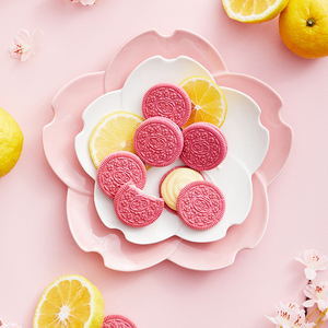 Biscuits Oreo 194g, biscuits aux fruits, saveur de cerisier, pamplemousse/rose, collation pour enfants, biscuits sandwich - Product Image 5