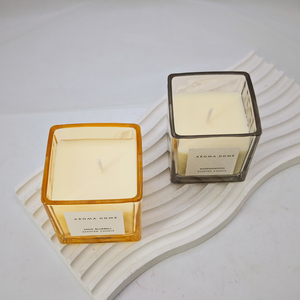 <strong>2026</strong> Home <strong>Decor</strong> Square Colored Glass Jar Eco-Friendly Soy Wax <strong>Candles</strong> Romantic Handmade for Valentine's Day Holiday Gifts in Stock - Product Image 6
