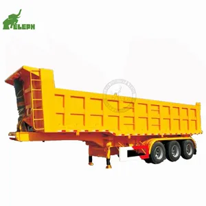 自卸车三轴沙运输散装货物运输拖车60吨45cbm矩形自卸车