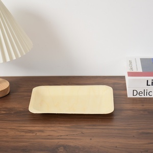 Dùng Một Lần Đảng Tấm Hình Chữ Nhật Gỗ Tấm Bữa Ăn Tối Khay Cho Thực Phẩm Lưu Trữ <span class=keywords><strong>Container</strong></span> Bữa Ăn Tối Tấm Bán Buôn - Product Image 5