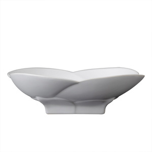 Lotus Shaped Tea <b>Tray</b> <b>Large</b> Ceramic Dessert Plate Retro White Snack Dish For Tea <b>Serving</b> - Product Image 5