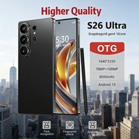 Smartphone 7,7 Inci S 26 Ultra 22GB+2TB untuk S 26 Ultra, Ponsel Dual SIM Berkualitas Tinggi, Ponsel Seluler Tidak Terkunci, Smartphone 5G
