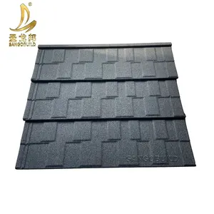 Lightweight Prefab House Roof Cover Materials Soundproof Fireproof Stone Coated Metal Corrugated Roofing Sheets