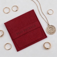 Boîte d'emballage rigide personnalisée pour bijoux, style tiroir coulissant de luxe avec pochette en velours doux pour la personnalisation de la marque de bijoux
