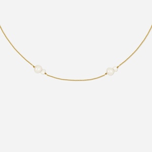 Collier <span class=keywords><strong>en</strong></span> <span class=keywords><strong>or</strong></span> <span class=keywords><strong>18</strong></span> <span class=keywords><strong>carats</strong></span> avec perles, <span class=keywords><strong>en</strong></span> argent sterling 925, tendance, personnalisé, design classique, collier superposable, petits accessoires - Product Image 1